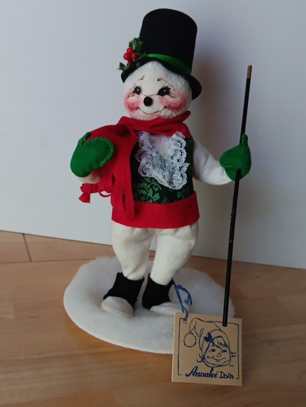 1994 Vtg. Annalee Snowman W/ Tophat 9" Collectible Doll